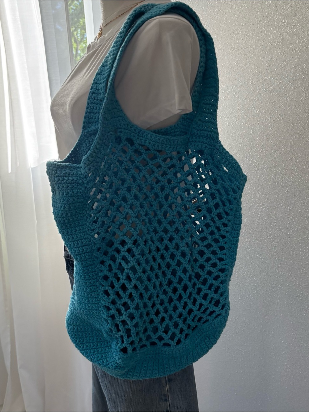 Crochet tote bag